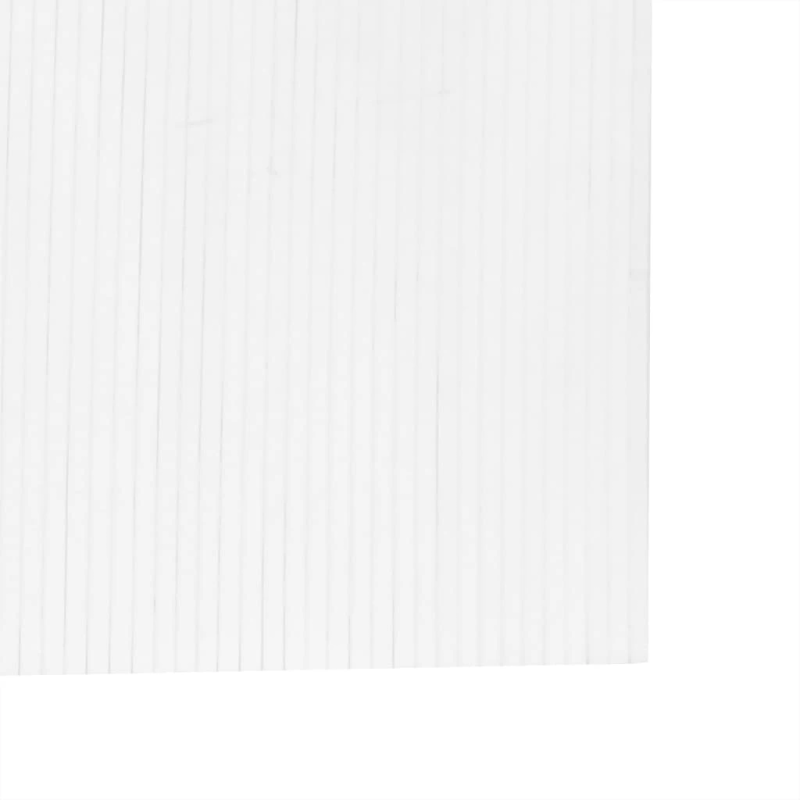 vidaXL istabas aizslietnis, balts, 165x800 cm, bambuss