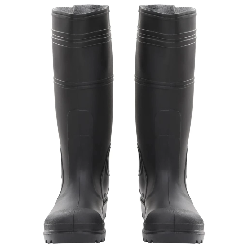 vidaXL gumijas zābaki, melni, 40. izmērs, PVC