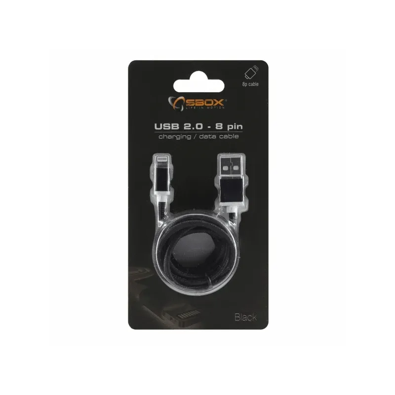 Sbox IPH7-B USB 2.0 8 Pin black