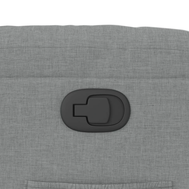 vidaXL atpūtas krēsls, atgāžams, gaiši pelēks audums