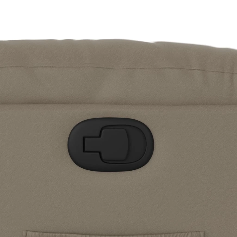 vidaXL atpūtas krēsls, atgāžams, kapučīno krāsas mākslīgā āda