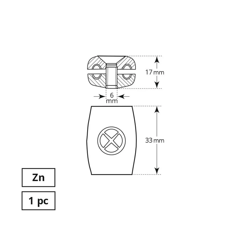 Savilcējs troses 4mm plokšč 1dd