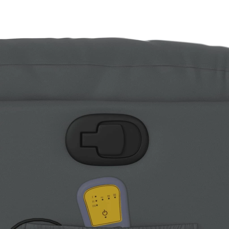 vidaXL masāžas krēsls, pelēka mākslīgā āda