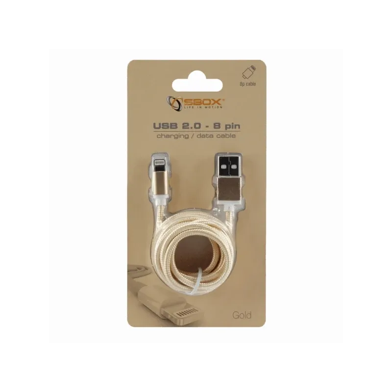 Sbox USB 2.0 8 Pin IPH7-G gold