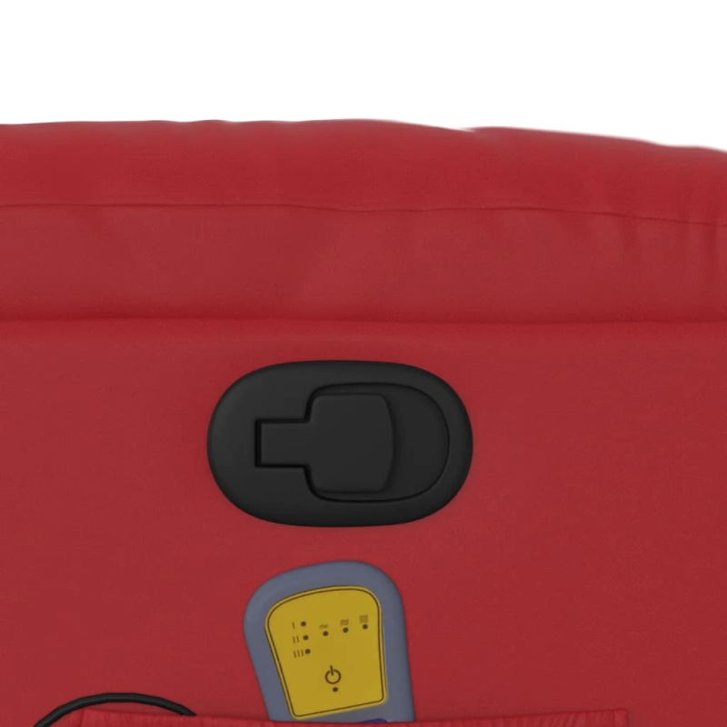 vidaXL masāžas krēsls, atgāžams, sarkana mākslīgā āda