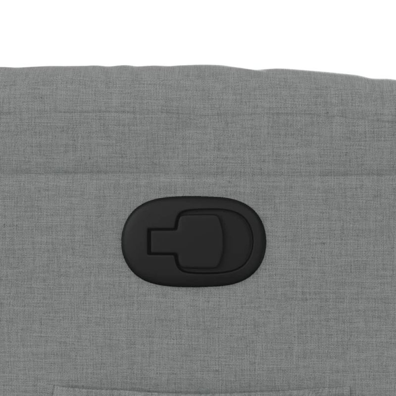 vidaXL atpūtas krēsls, atgāžams, gaiši pelēks audums