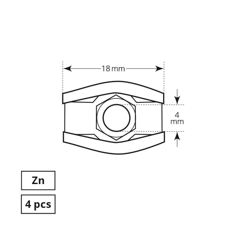 Savilcējs troses 3mm viengub 4dd