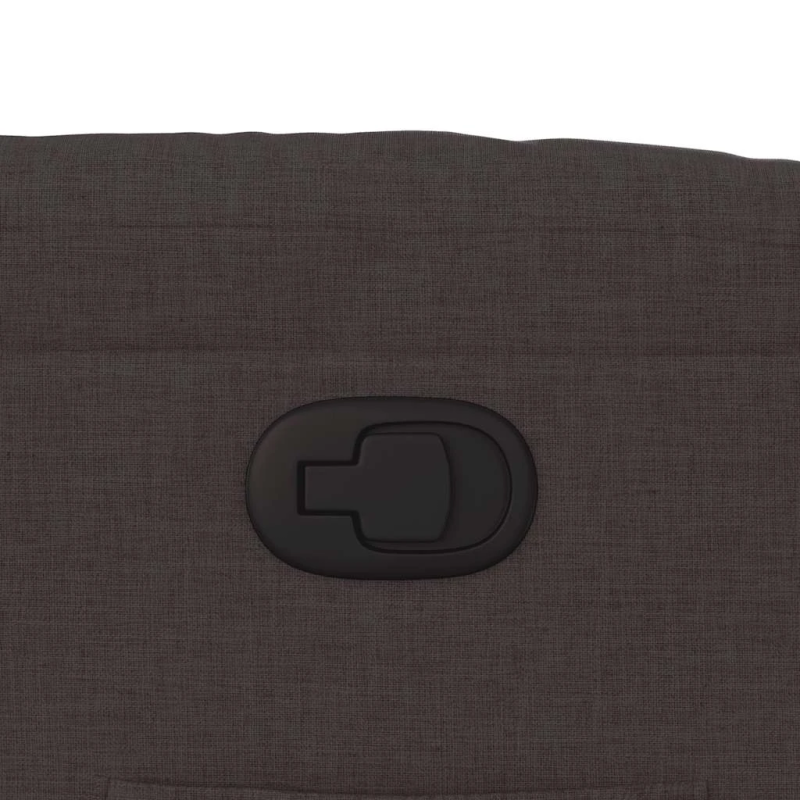 vidaXL atpūtas krēsls, atgāžams, tumši brūns audums