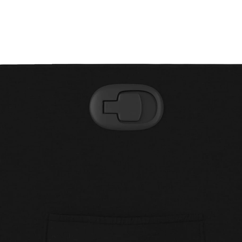 vidaXL atpūtas krēsls, atgāžams, melns audums