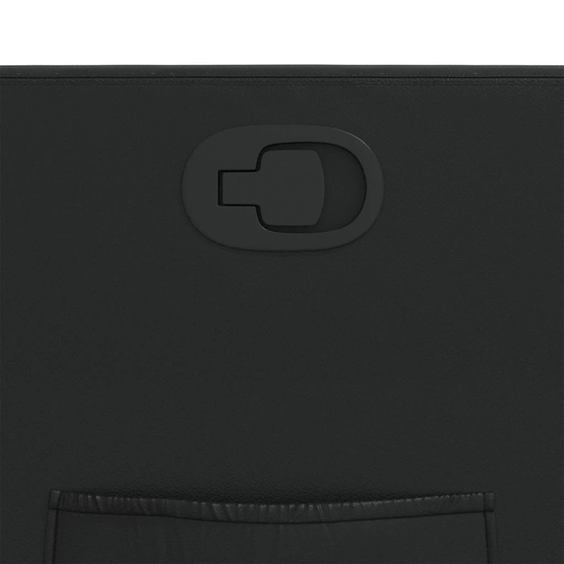 vidaXL atpūtas krēsls, atgāžams, melna mākslīgā āda