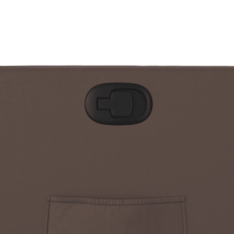 vidaXL atpūtas krēsls, atgāžams, brūna mākslīgā āda