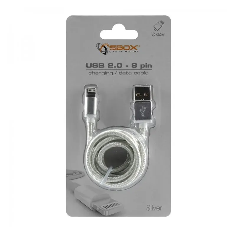 Sbox USB 2.0 8 Pin IPH7-S silver