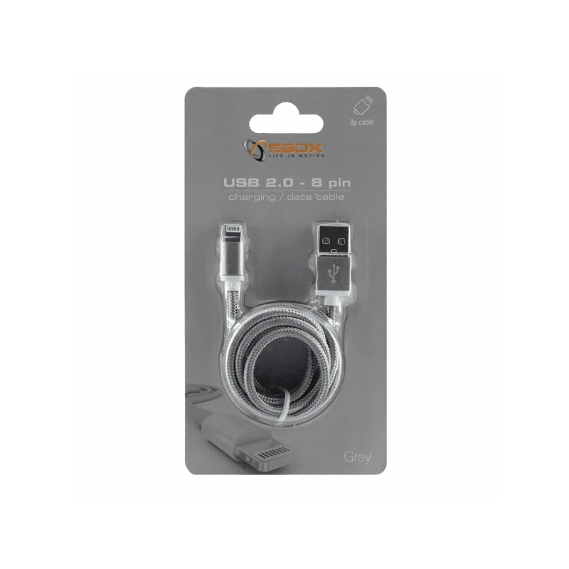 Sbox USB 2.0 8 Pin IPH7-GR grey