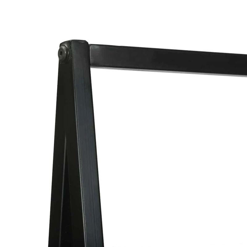 vidaXL Apģērba statīvs Melna 60 x 45 x 180 cm Cietā akācijas koks