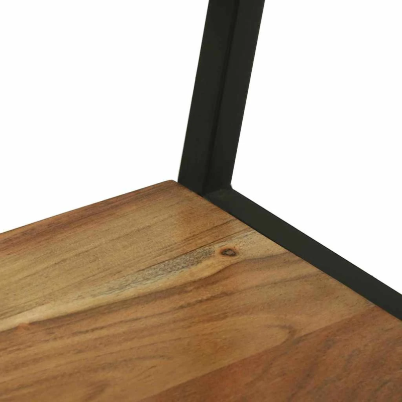 vidaXL Apģērba statīvs Melna 60 x 45 x 180 cm Cietā akācijas koks