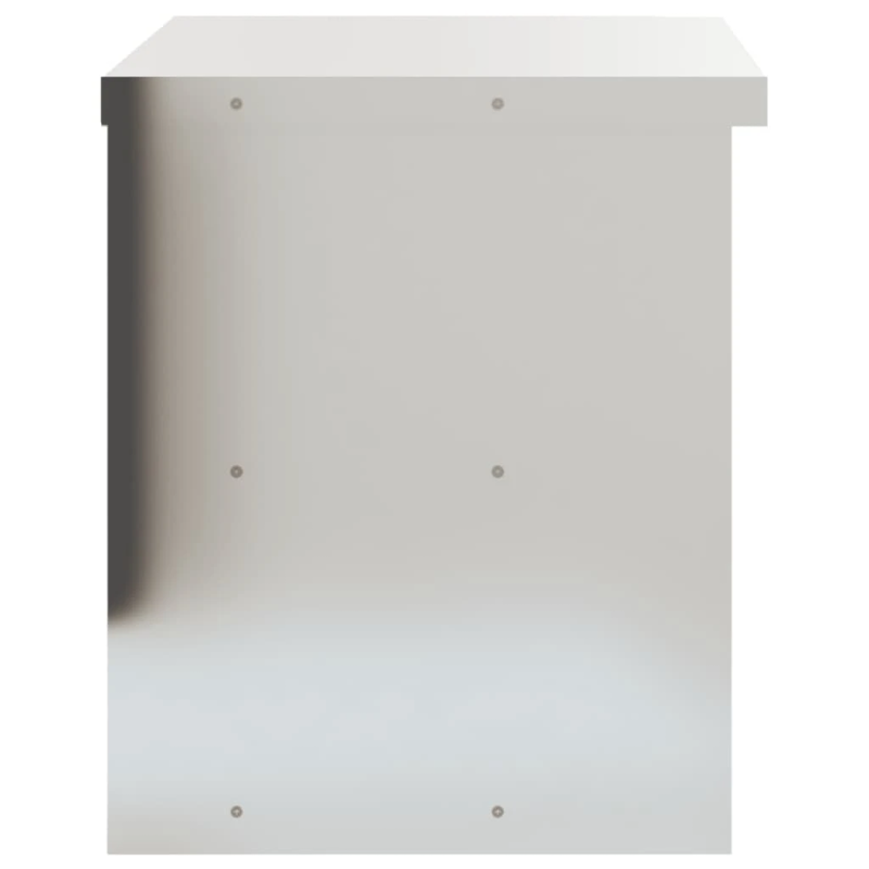 vidaXL virtuves sienas skapis ar plauktu, nerūsējošais tērauds