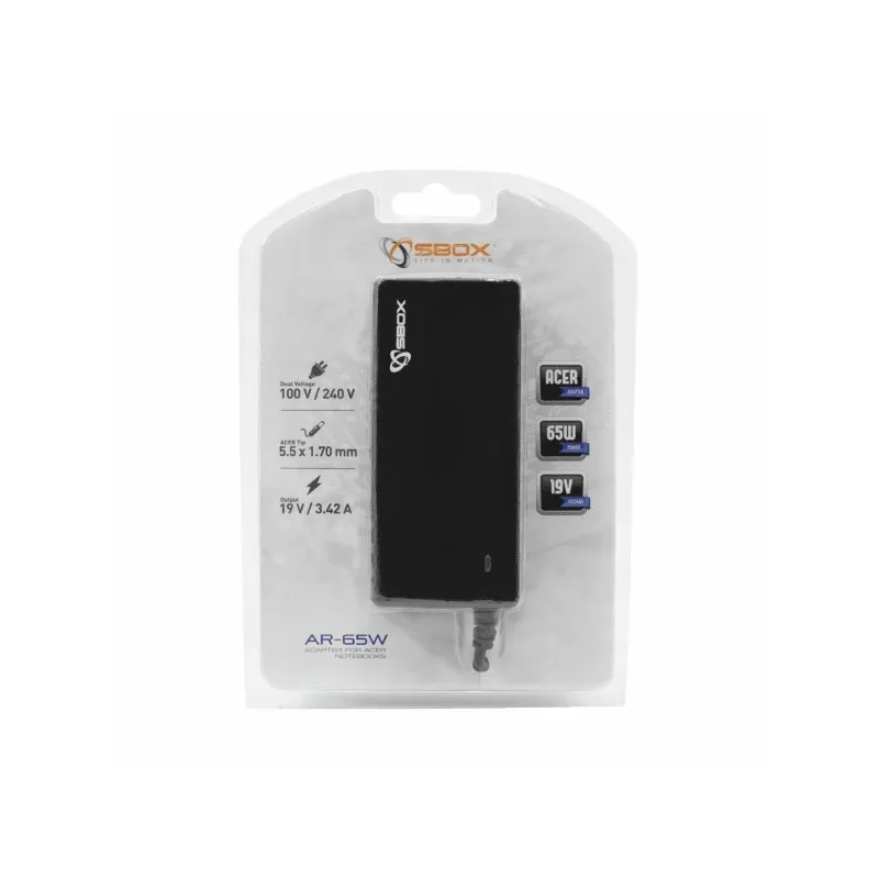 Sbox AR-65W Adapter for Acer Notebooks