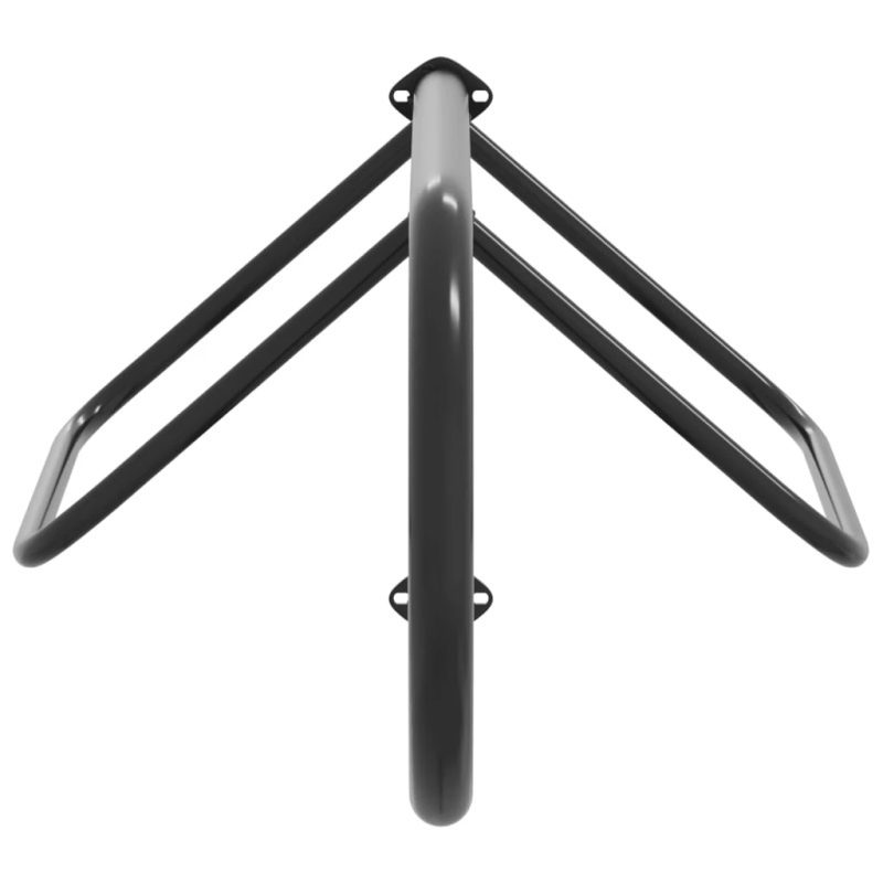 vidaXL seglu plaukts, stiprināms pie sienas, melna dzelzs