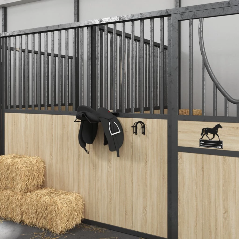 vidaXL iemauktu pakaramais, stiprināms pie sienas, melna dzelzs