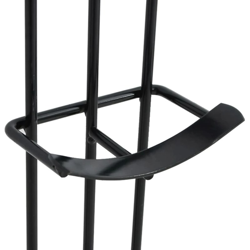 vidaXL statīvi barjerai, 2 gab., melns tērauds