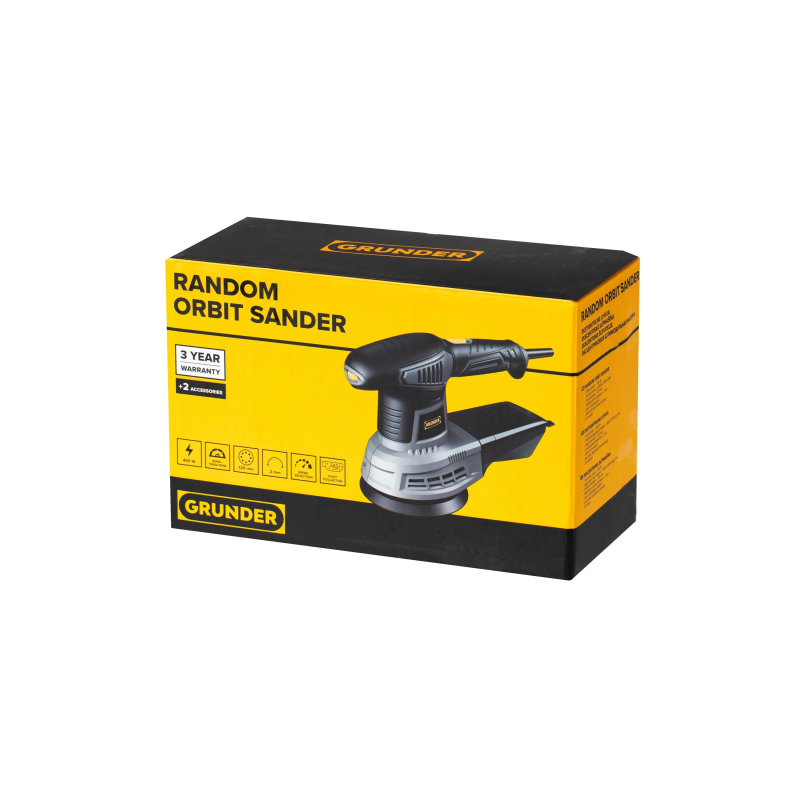 Ekscentra slīpmašīna grunder 450w 125mm