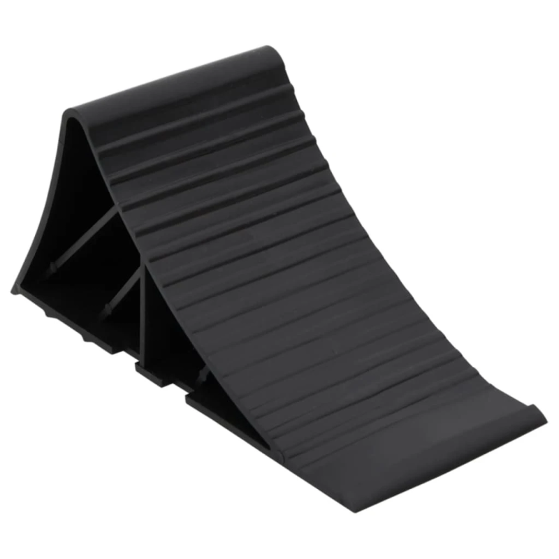 vidaXL saliekams piekabes atbalsta ritenis, 60 mm, ar atbalstķīļiem