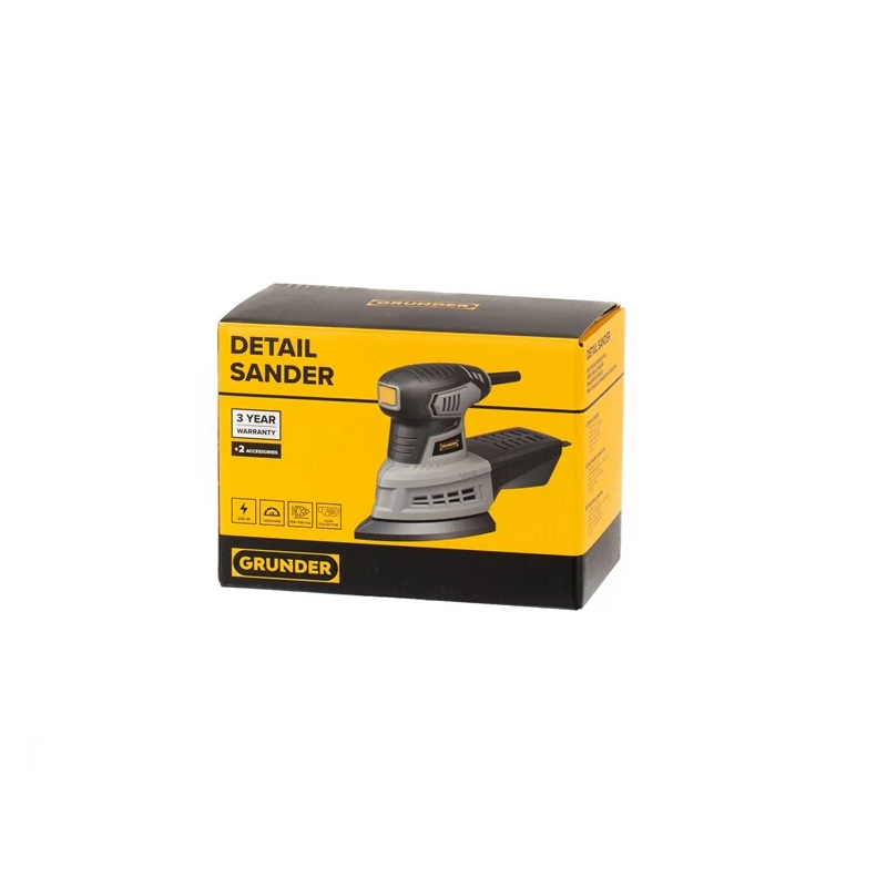 Trijst.slīpmašīna grunder 200w 140x140mm