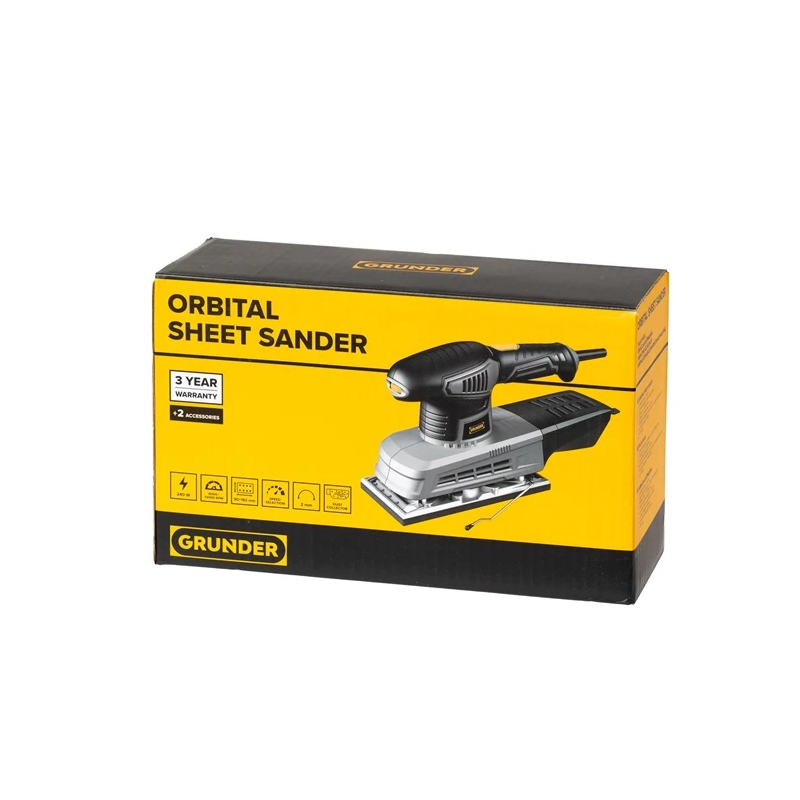 Vibrāc. slīpmašīna grunder 240w 90x182mm