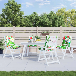 vidaXL dārza krēslu matrači, 4 gab., oksforda audum, krāsaini