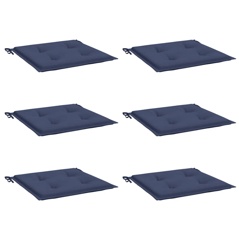 vidaXL palešu matrači, 6 gab., tumši zili, 50x50x4 cm, oksforda audums