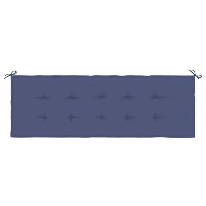 vidaXL dārza sola matracis, 150x50x4 cm, audums, tumši zils