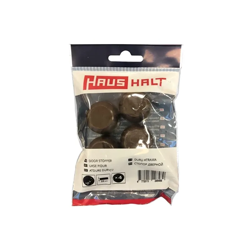 Durvju atbalsts Haushalt, 2.2 cm, DIA 3 cm, plastmasa, brūna krās.