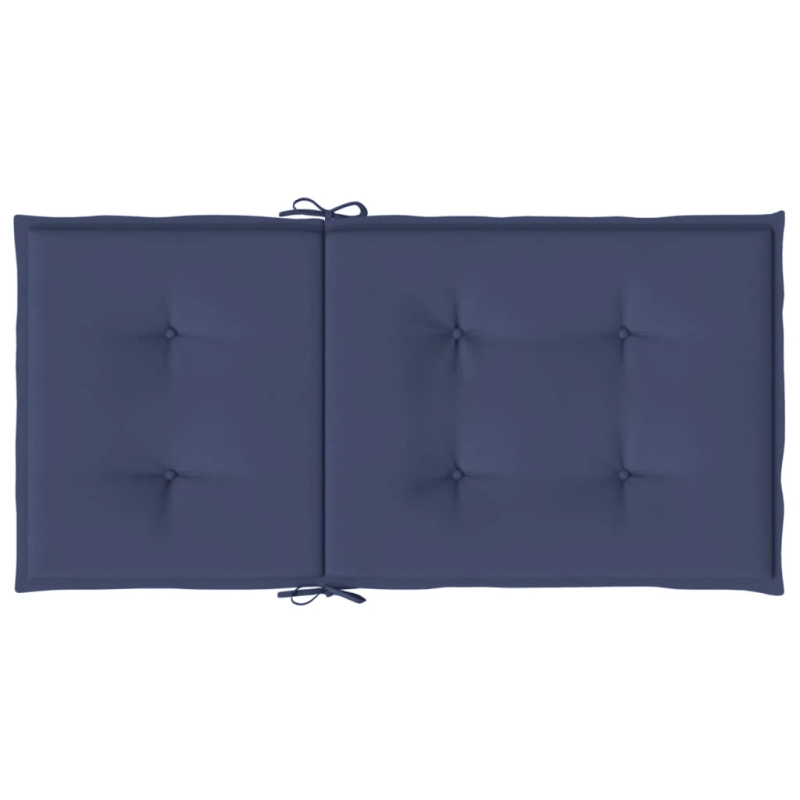 vidaXL dārza krēslu spilveni, 2 gab., tumši zils audums