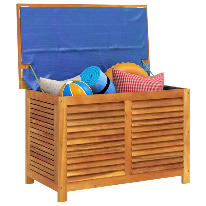 vidaXL dārza uzglabāšanas kaste, 90x50x56 cm, akācijas masīvkoks