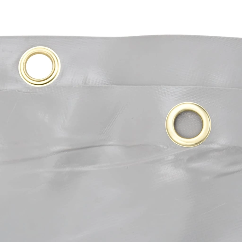 vidaXL brezenta pārklājs, pelēks, 1,5x2,5 m, 650 g-m²
