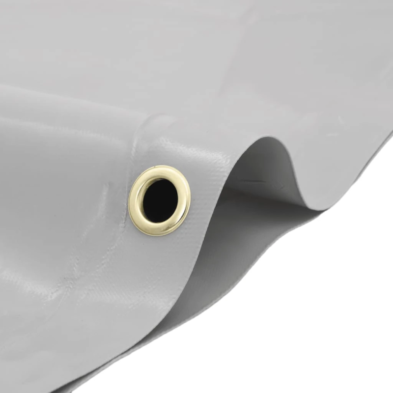 vidaXL brezenta pārklājs, pelēks, 2,5x4,5 m, 650 g-m²