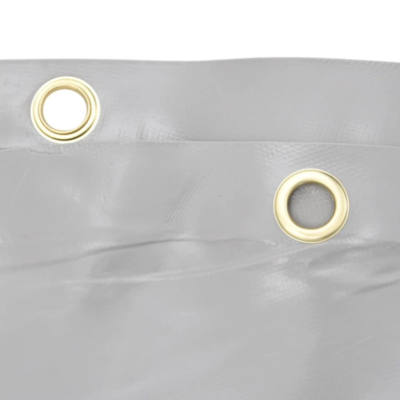 vidaXL brezenta pārklājs, pelēks, 5x5 m, 650 g-m²
