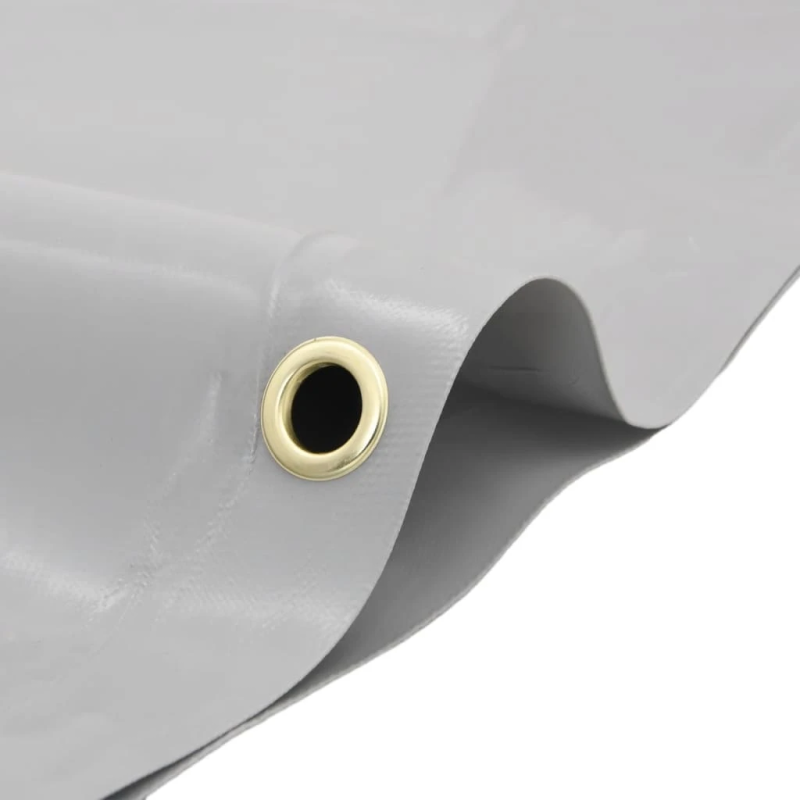 vidaXL brezenta pārklājs, pelēks, 5x6 m, 650 g-m²