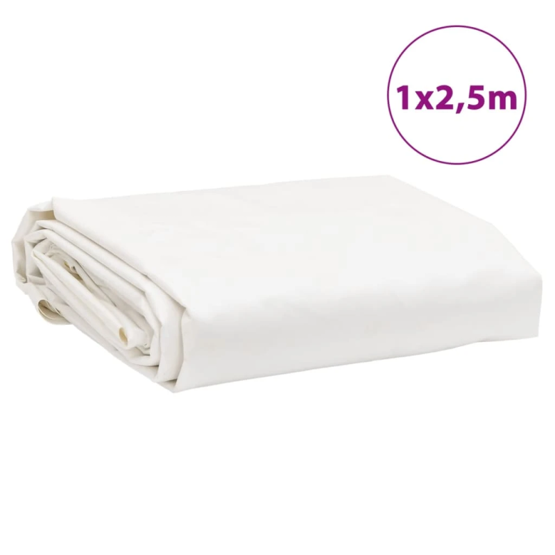 vidaXL brezenta pārklājs, pelēks, 1x2,5 m, 650 g-m²