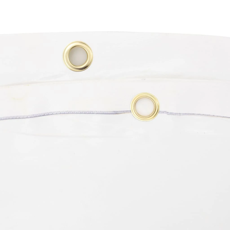 vidaXL brezenta pārklājs, balts, 5x5 m, 650 g-m²