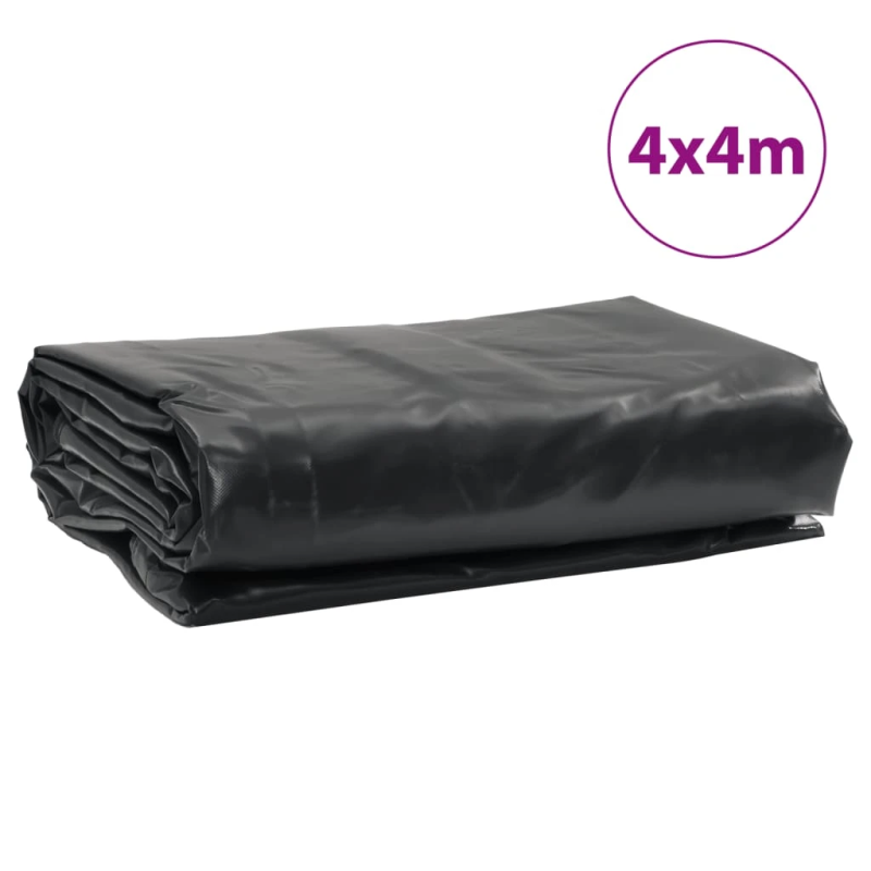 vidaXL brezenta pārklājs, antracītpelēks, 4x4 m, 650 g-m²
