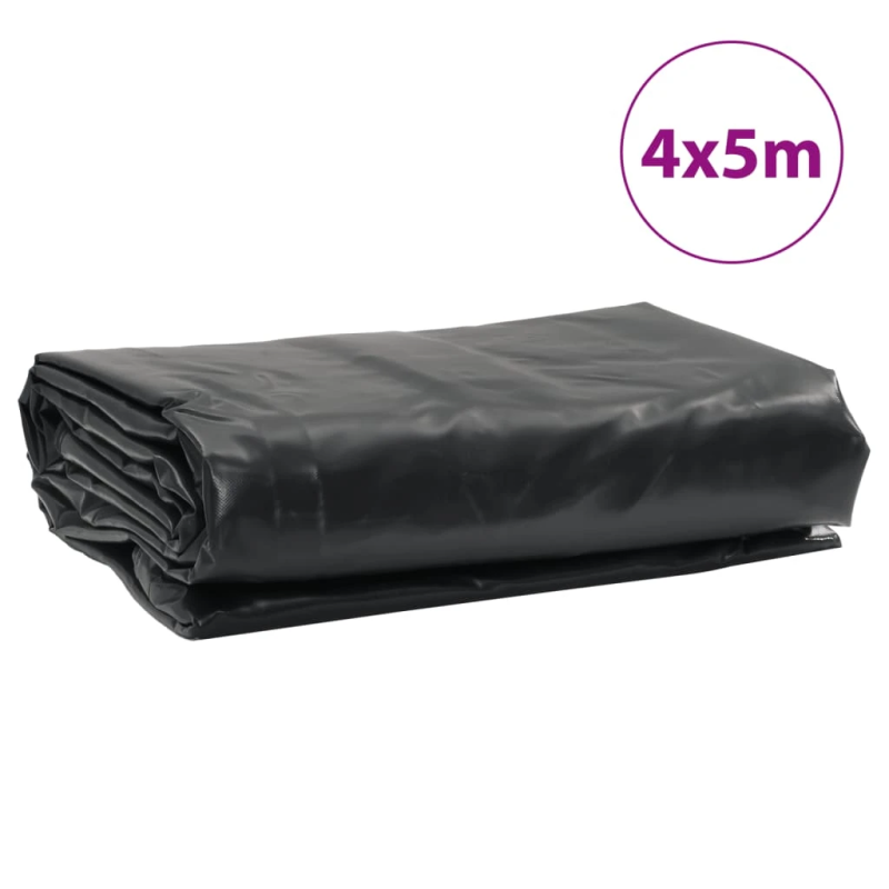 vidaXL brezenta pārklājs, antracītpelēks, 4x5 m, 650 g-m²
