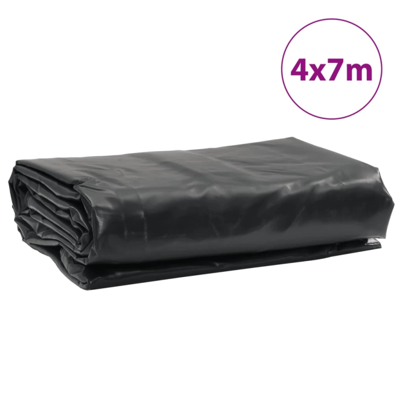 vidaXL brezenta pārklājs, antracītpelēks, 4x7 m, 650 g-m²