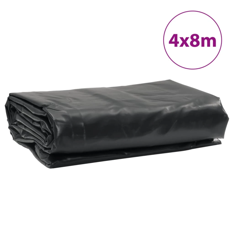vidaXL brezenta pārklājs, antracītpelēks, 4x8 m, 650 g-m²