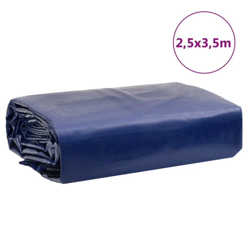 vidaXL brezenta pārklājs, zils, 2,5x3,5 m, 650 g-m²