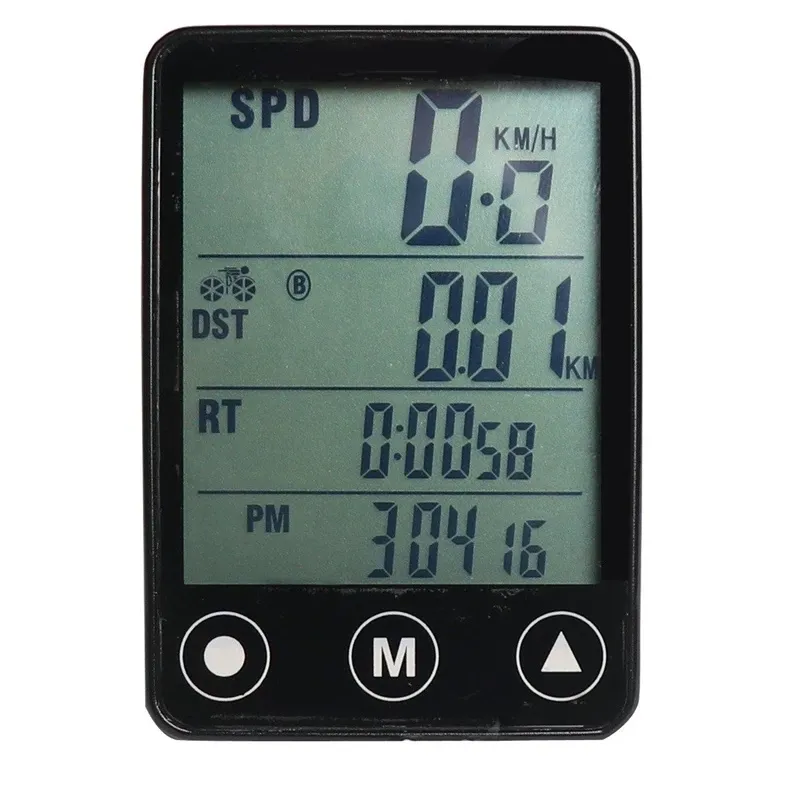 Velosipēdu dators Outliner YT-308, plastmasa, melna krās.