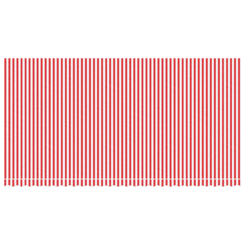 vidaXL nojumes maiņas jumts, sarkanas un baltas svītras, 6x3 m