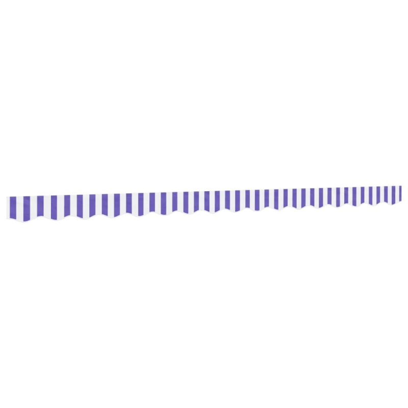 vidaXL nojumes jumta maliņa, zilas un baltas svītras, 4 m