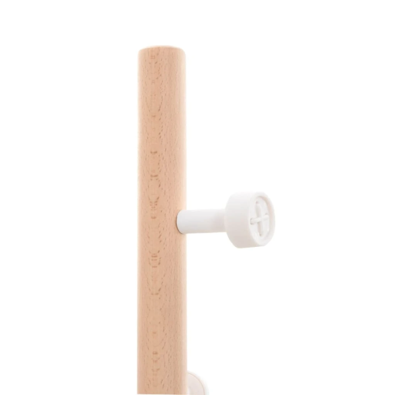 vidaXL mēteļu pakaramais, balts, 177 cm, pulverkrāsota dzelzs