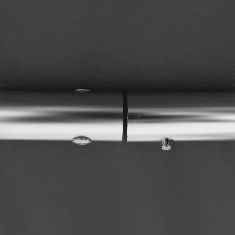 vidaXL četrloku motorlaivas jumts, pelēks, 243x196x137 cm